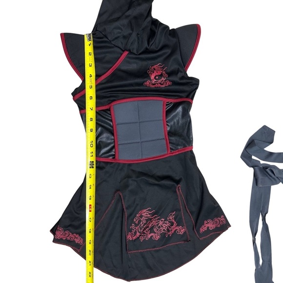California Costumes Girls Ninja Hooded Halloween Costume Size Small - Picture 5 of 7